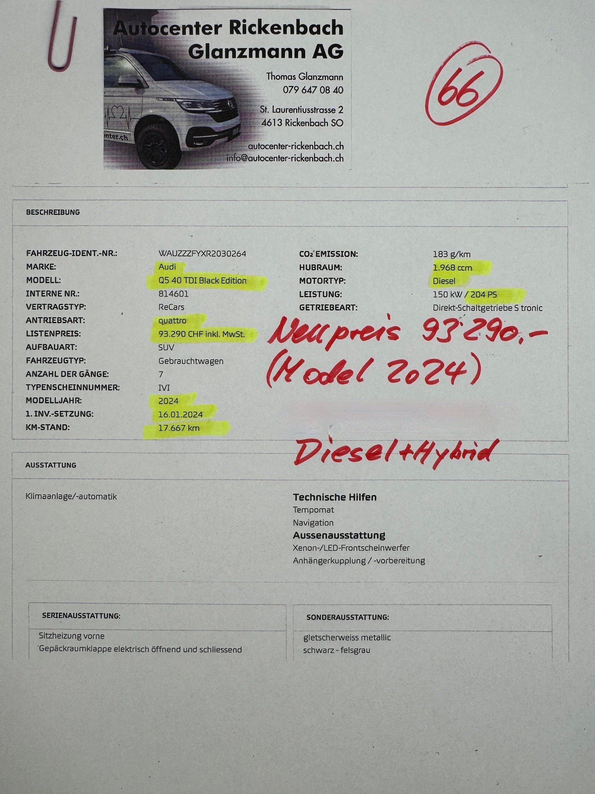 AUDI Q5 40 TDI (NeuesMod.2024) Black Edition quattro S-tronic *204PS* NP.93`290.--showroom-element-1