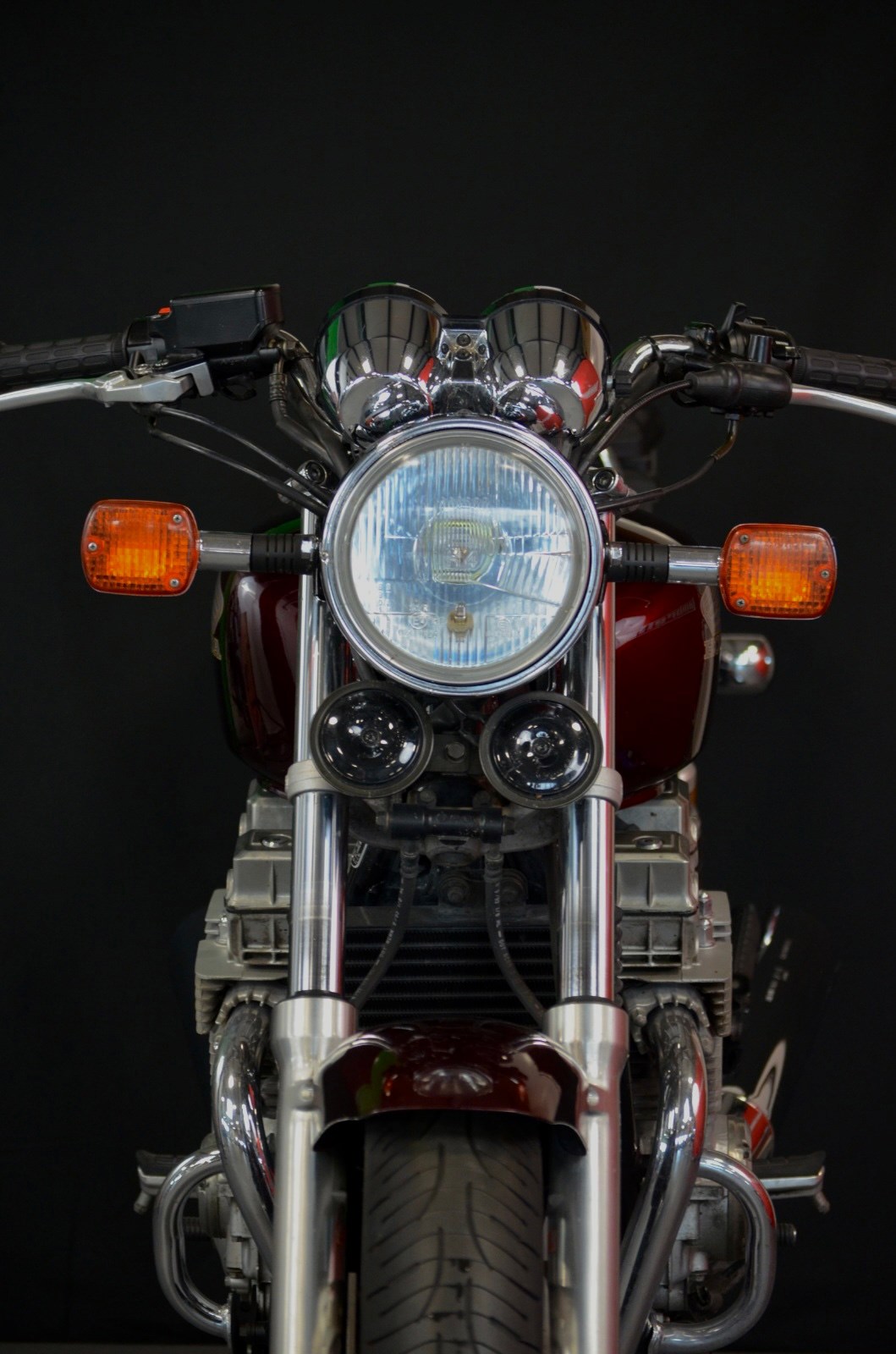 Phare Noir En Verre Clair Pour Honda CB 750 Seven Fifty - Modèle H4, Neuf D'origine Chine