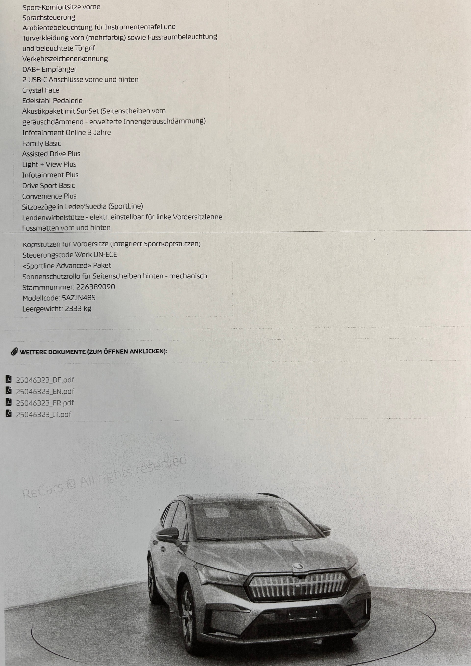 SKODA Enyaq iV 80x Sondermodel *SportLine* ((265PS)) *Neupreis 70'470.-*-showroom-element-3