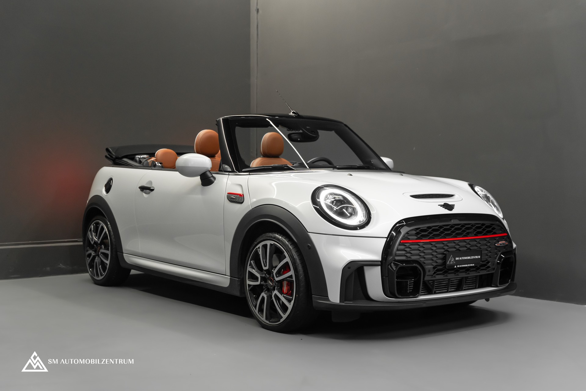 MINI Cabrio F57 2.0i John Cooper Works SAG °Head-Up°Harman/Kardon°Exterieur Piano Black°White Silver Metallic°