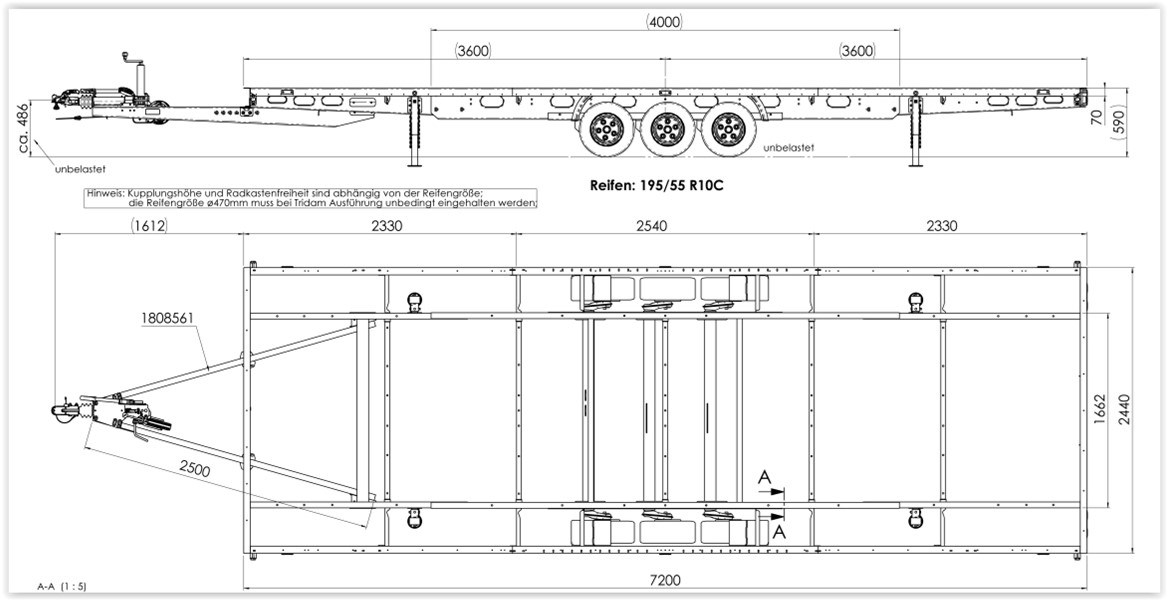 AUTOTRAILER Châssis Tridem L7200-image-7