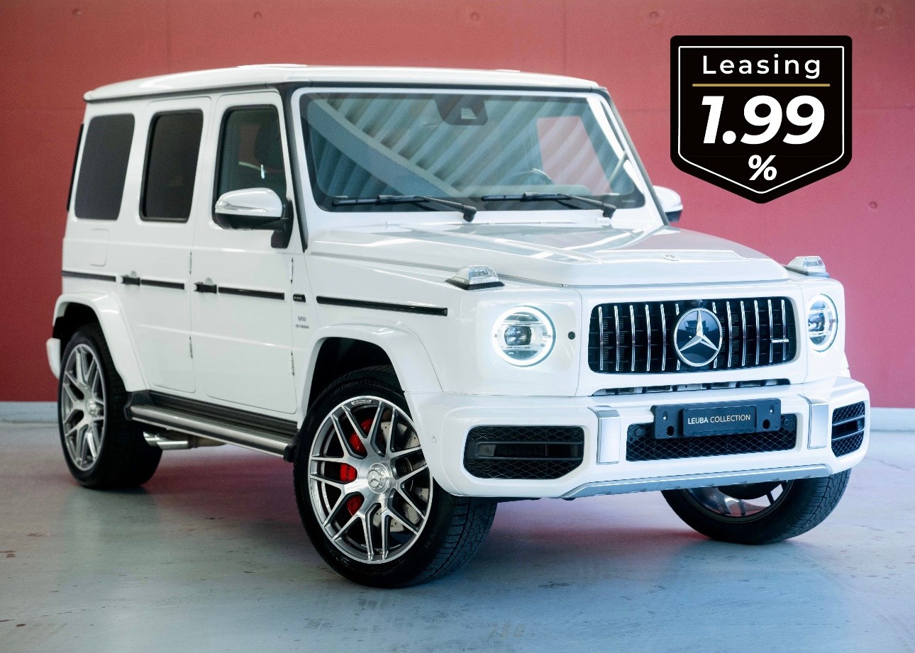 Photo MERCEDES-BENZ G-63-AMG G 63 AMG Speedshift Plus G-Tronic (Designo Moonlight White Pearl, as new, low mileage)