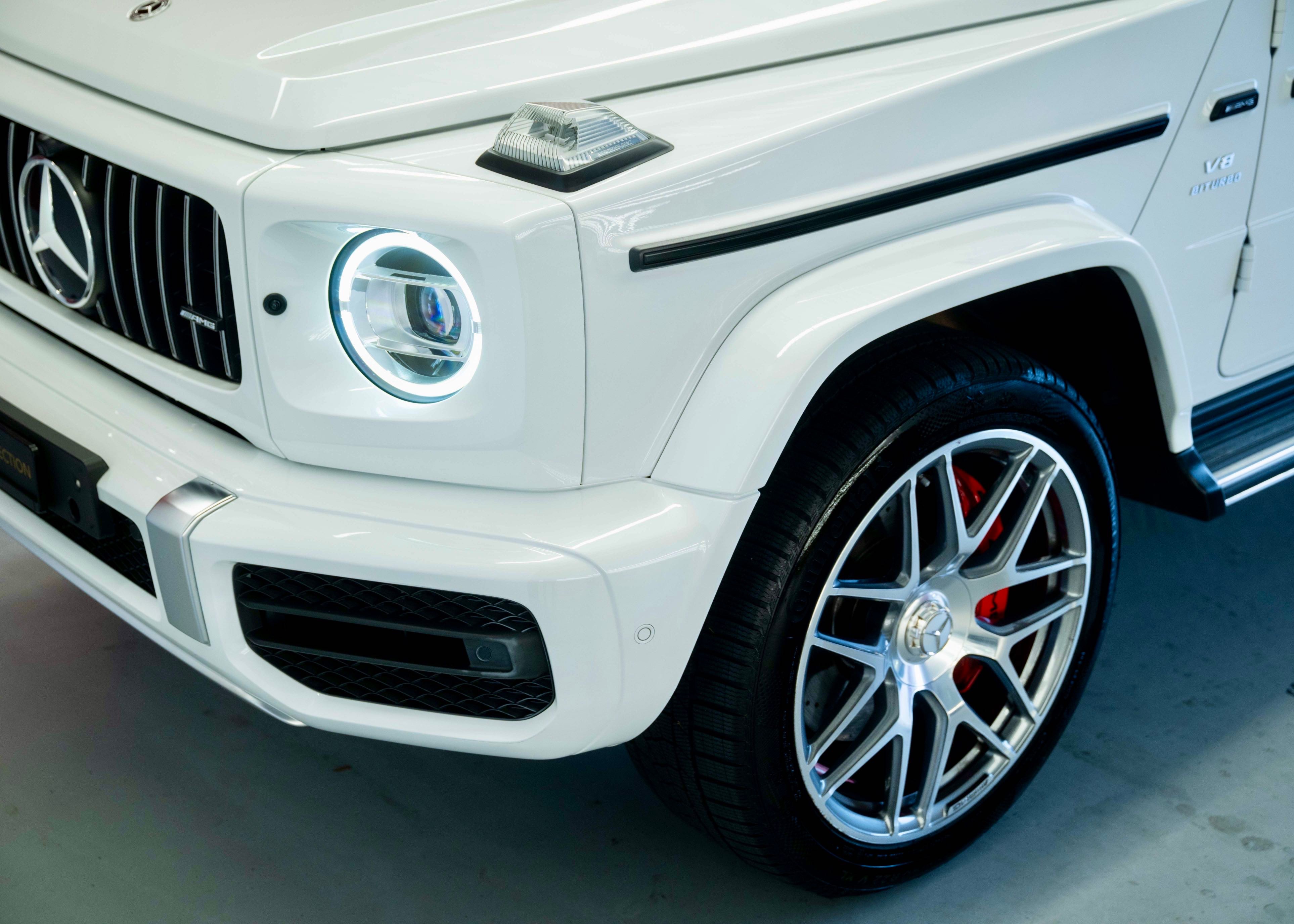 Image MERCEDES-BENZ G-63-AMG G 63 AMG Speedshift Plus G-Tronic (Polar White, as new, low mileage)