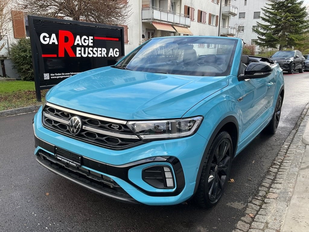 VW T-ROC Cabriolet 1.5 TSI EVO R-LINE DSG *** TEAL BLUE & BLACK STYLE***