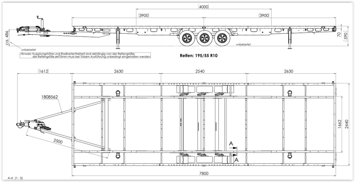 AUTOTRAILER Châssis Tridem L7800-image-7