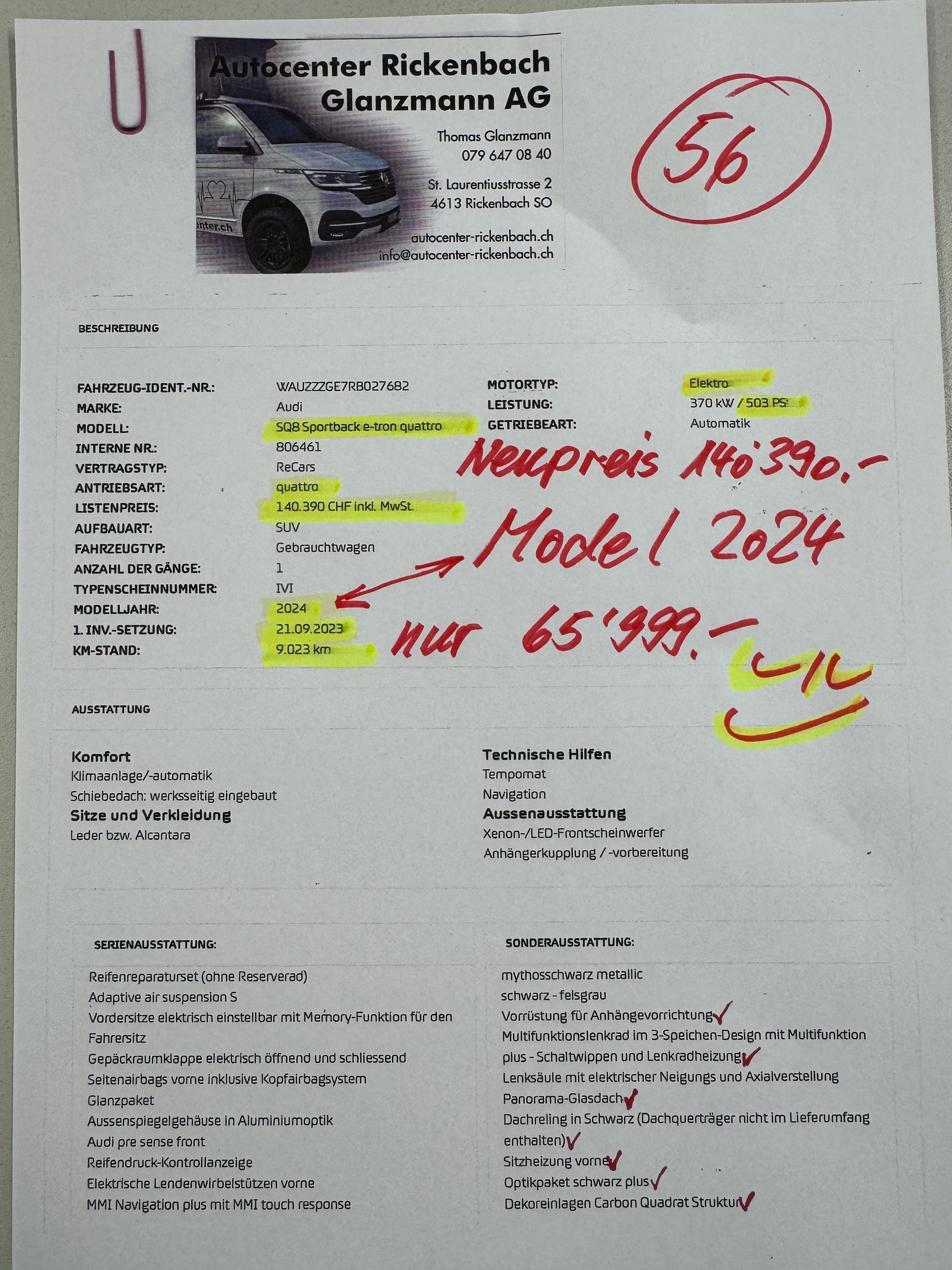 AUDI SQ8 Sportback e-tron quattro *503PS* ((Model 2024)) *Np.140`390.-* CH Auslieferung-showroom-element-1