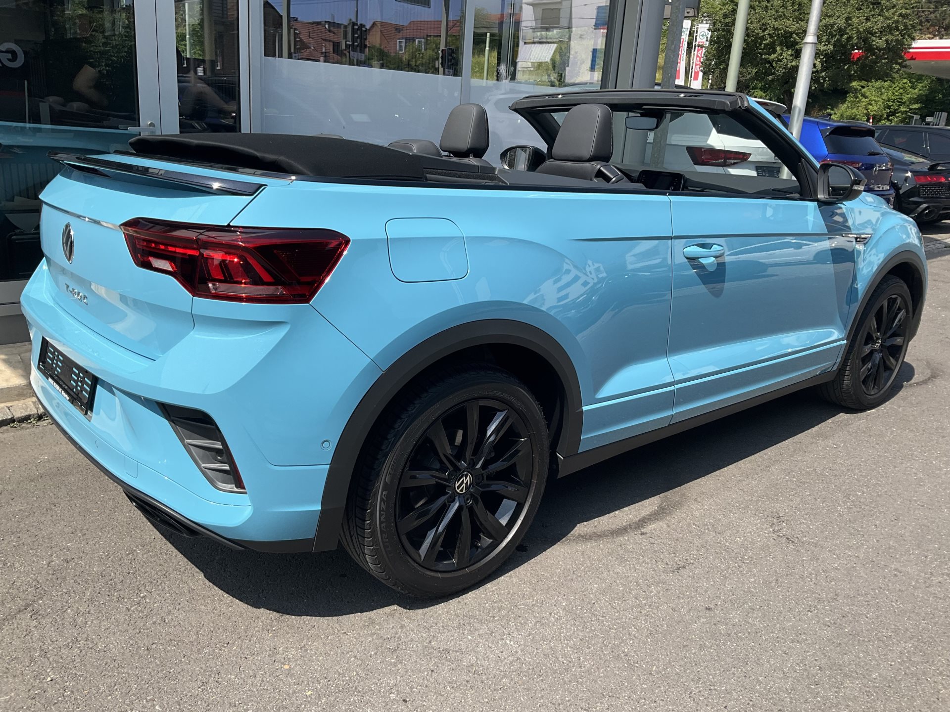 VW T-ROC R-LINE BLACK STYLE *** SONDERLACKIERUNG TEAL BLUE ***-showroom-element-3