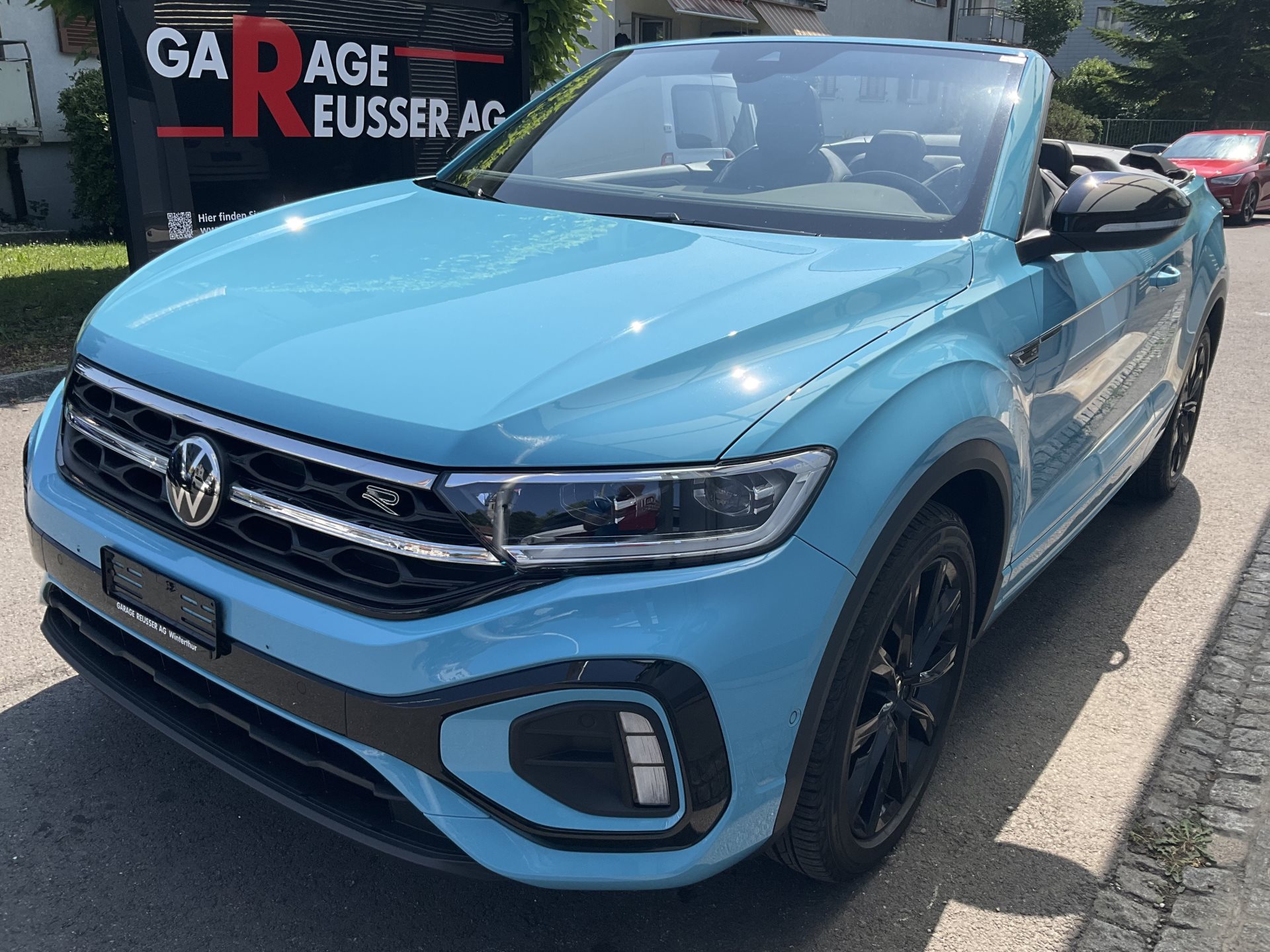 VW T-ROC R-LINE BLACK STYLE *** SONDERLACKIERUNG TEAL BLUE ***
