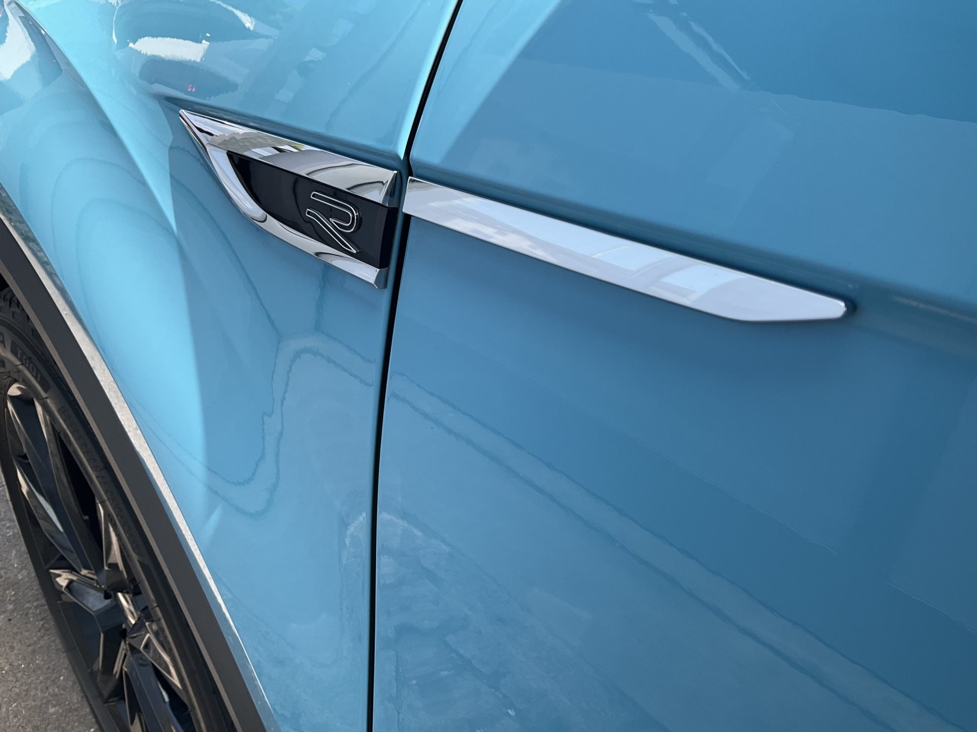 VW T-ROC R-LINE BLACK STYLE *** SONDERLACKIERUNG TEAL BLUE ***-image-26