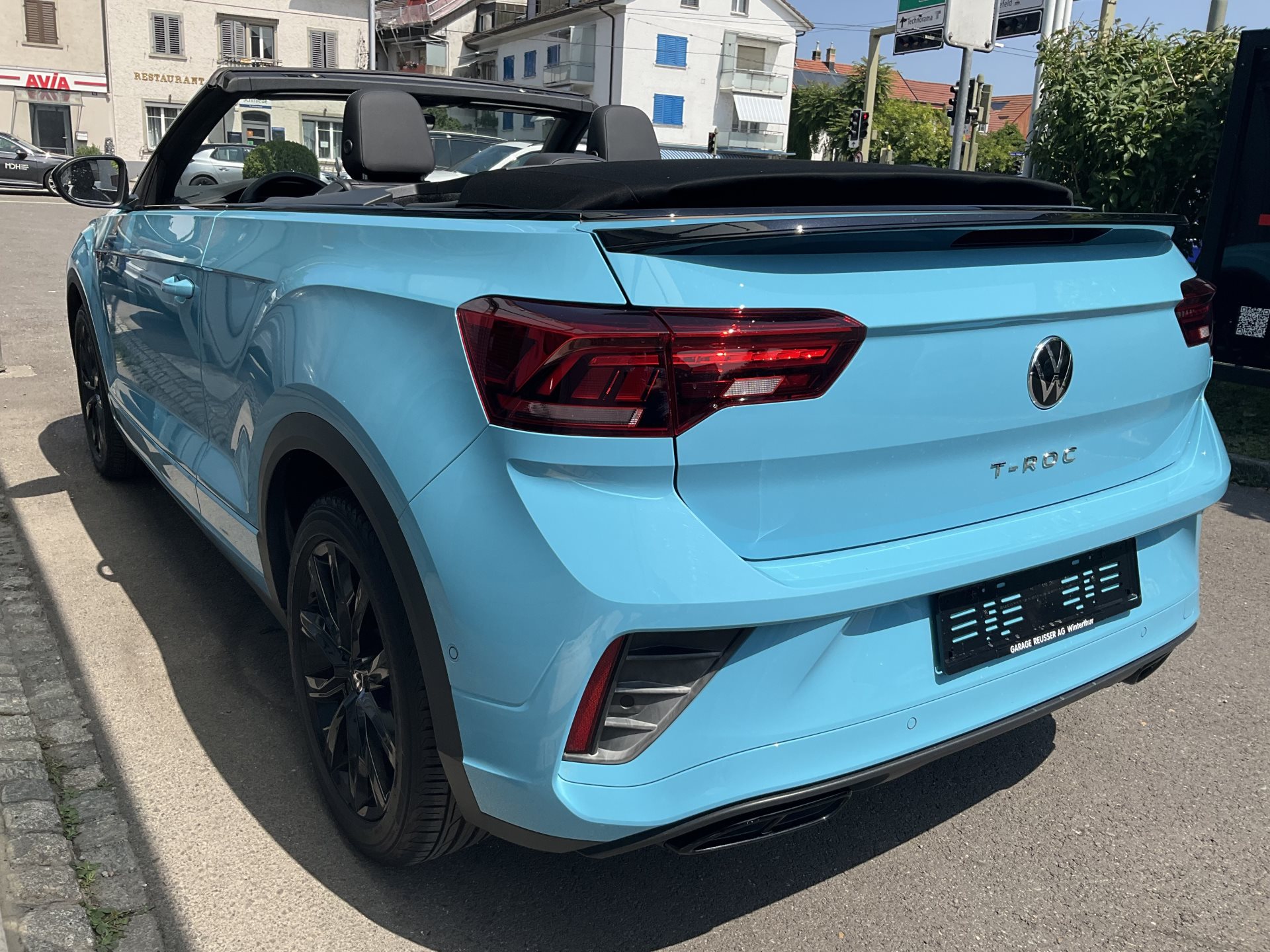 VW T-ROC R-LINE BLACK STYLE *** SONDERLACKIERUNG TEAL BLUE ***-image-5