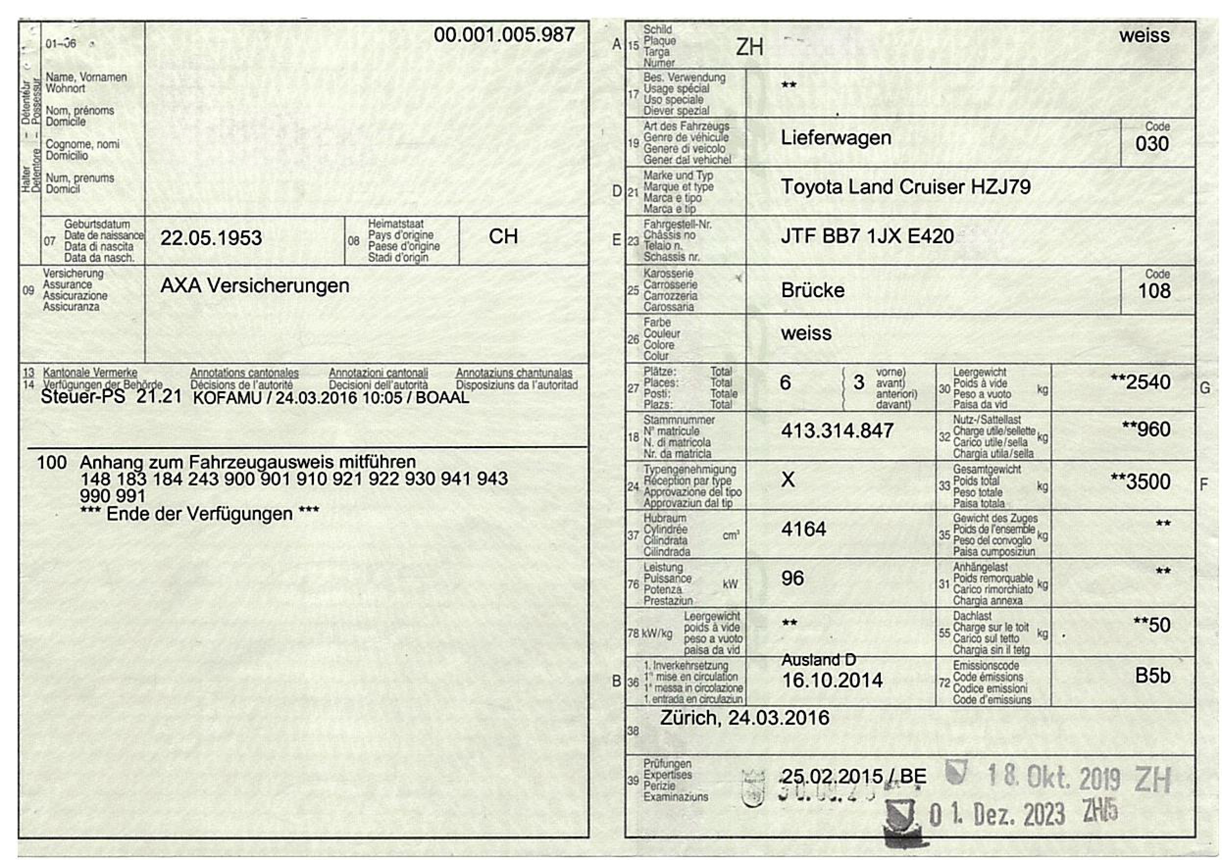 TOYOTA HZJ79 DC Kaufen