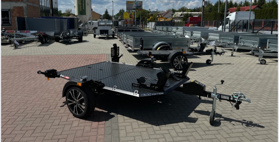 LORRIES MT2 black Motorradanhänger absenkbar