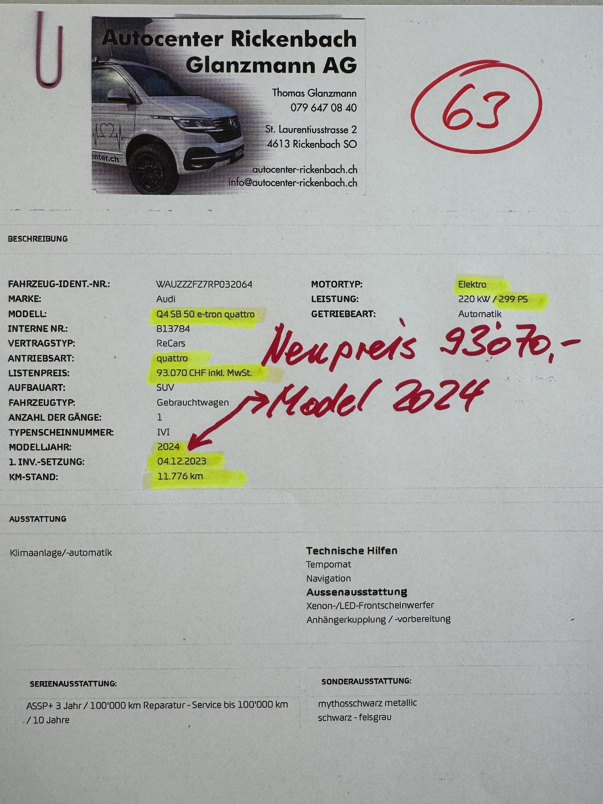 AUDI Q4 Sportback e-tron 50 quattro AHK ((299PS)) quattro *Np.93`070.-* CH Auslieferung-showroom-element-2