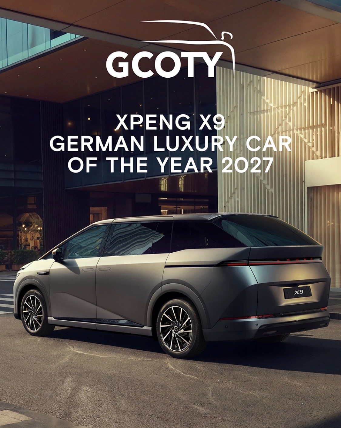 XPENG X9 Performance AWD Midnight Black / AHK / CH Typengenehmigung IVI / an Lager-image-1