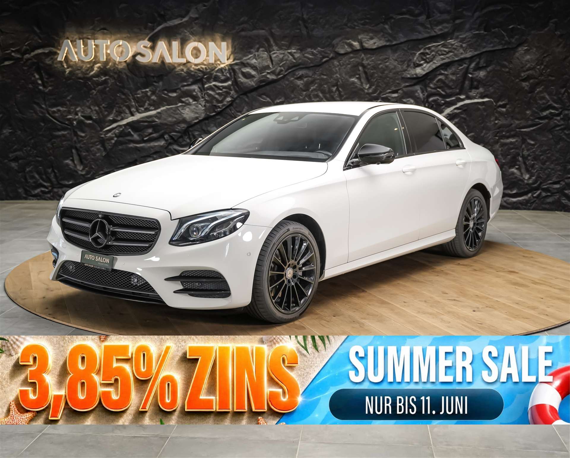 MERCEDES-BENZ E 220 d AMG Line 9G-Tronic *CH-Auto*360° Kamera*Head Up*Burmester*-image-0