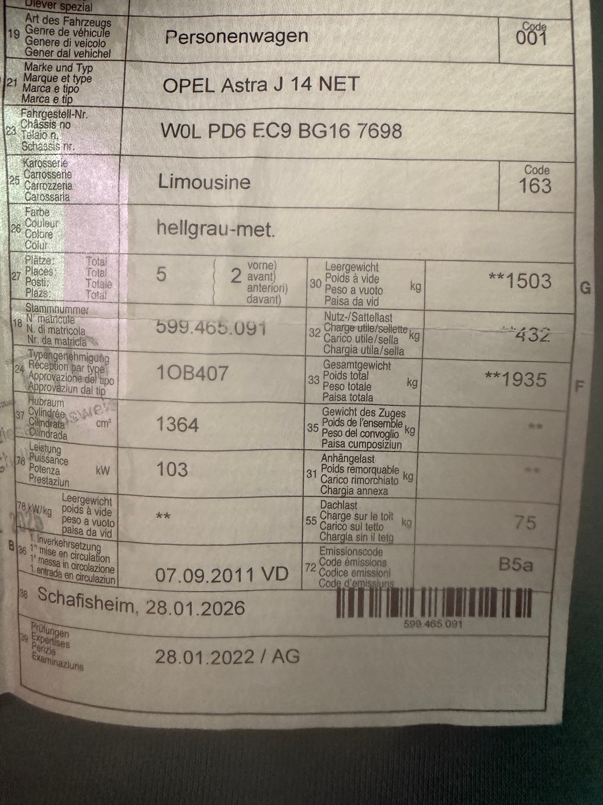 OPEL Astra 1.4i 16V Turbo Cosmo-image-5