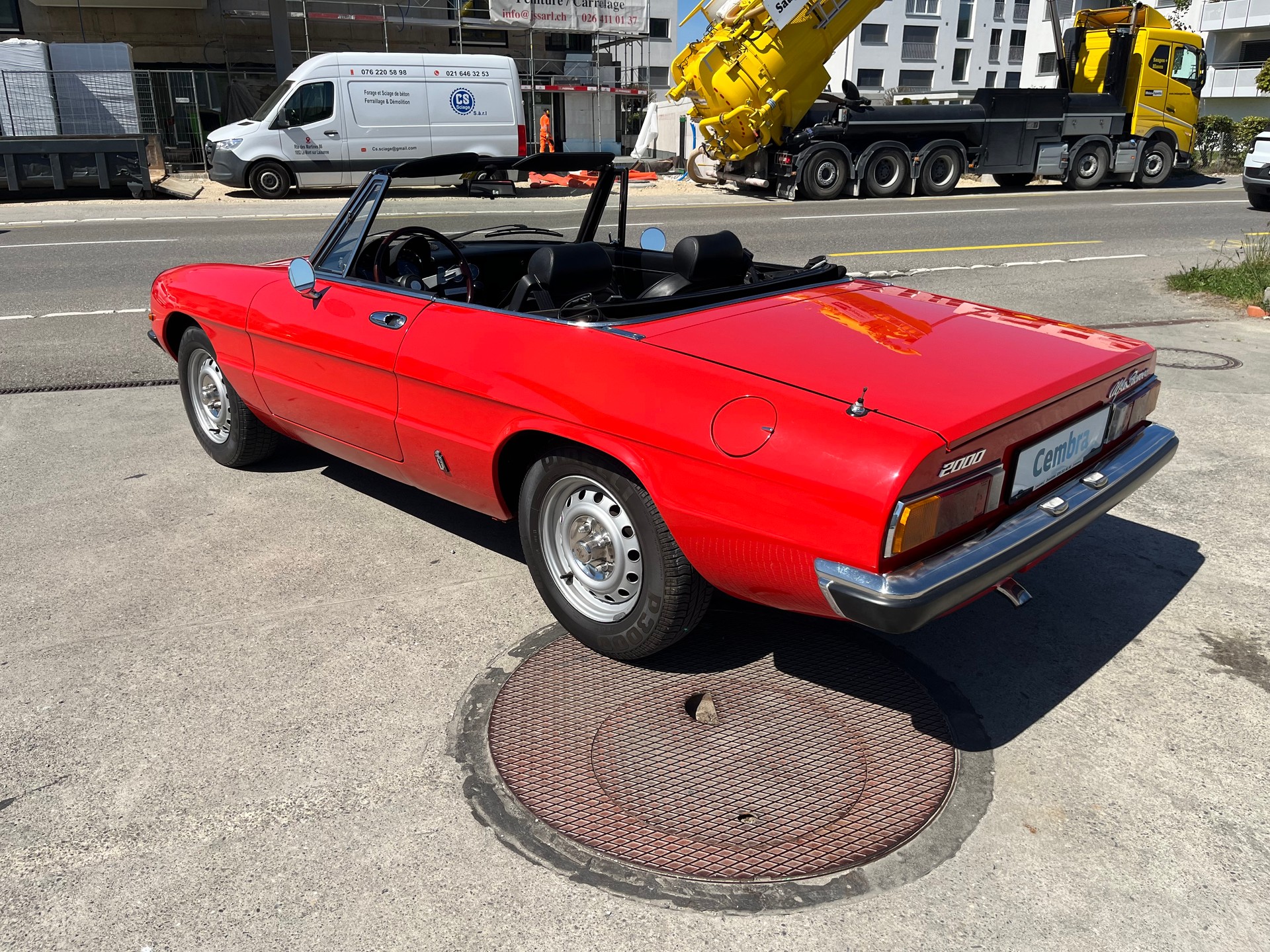 ALFA ROMEO 2000 spider coda tronca. Etat exceptionnel! 1ère main, comme neuve.-image-5
