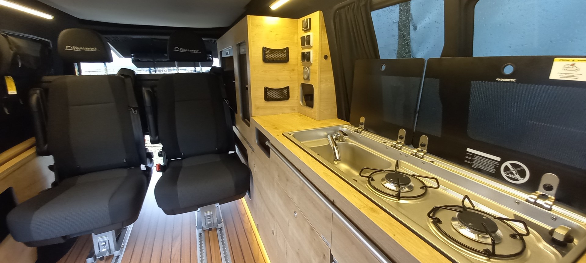 VW Wavecamper T6.1 langer Radstand mit Aufstelldach Vollausstattung 8 Sitze kein California-image-3