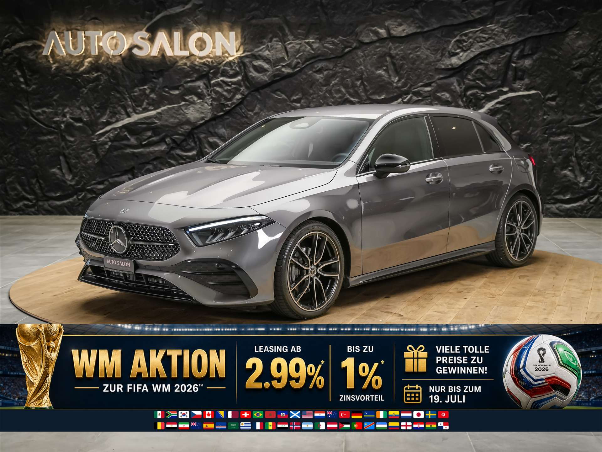 MERCEDES-BENZ A 200 Night Star AMG Line *Werksgarantie*Abstandsregler*-image-0