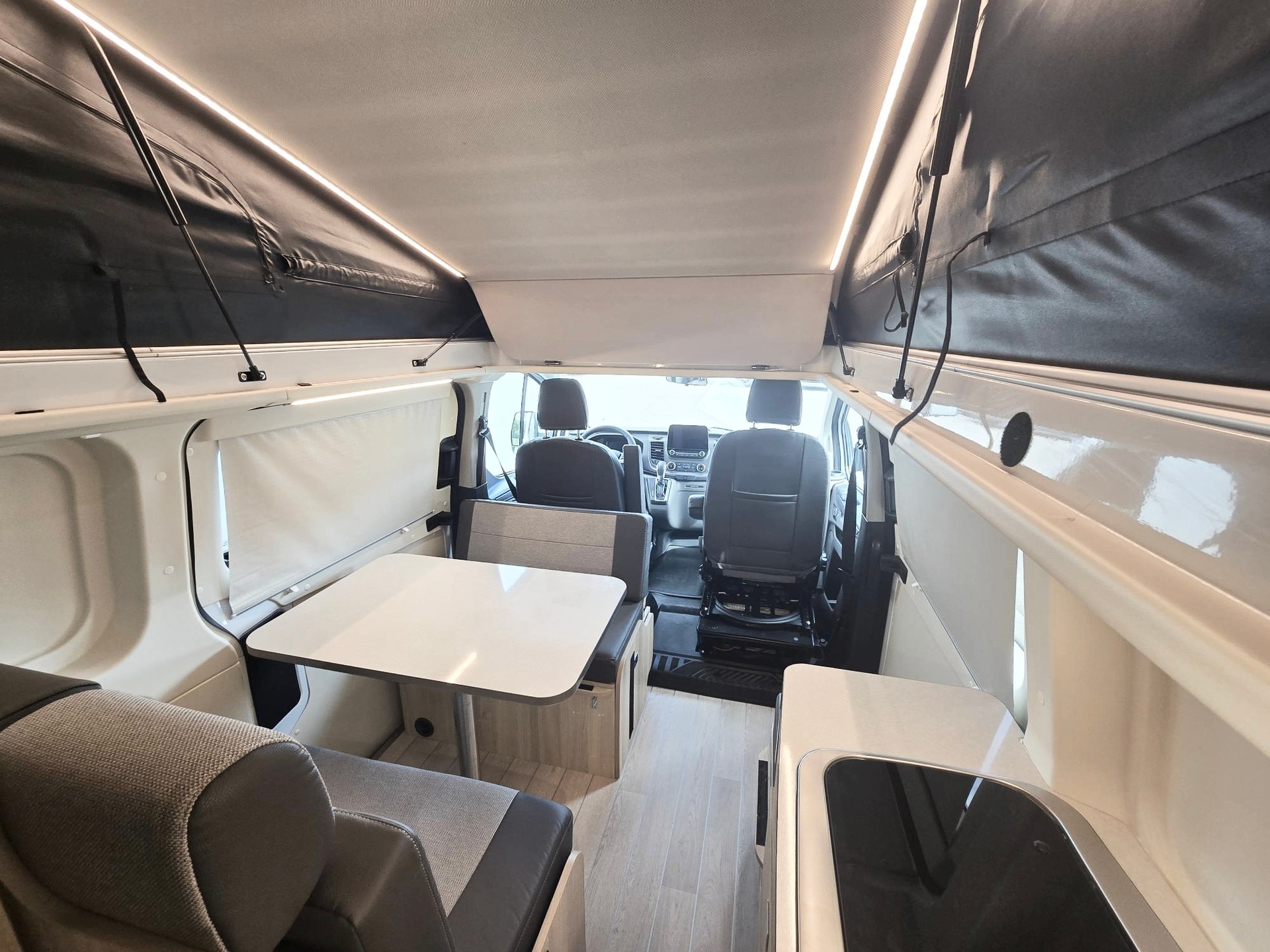 DREAMER COMPACT CAPLAND AUFSTELLDACH 2,0 TDCI DIESEL AUTOMAT FORD TRANSIT CUSTOM-image-9
