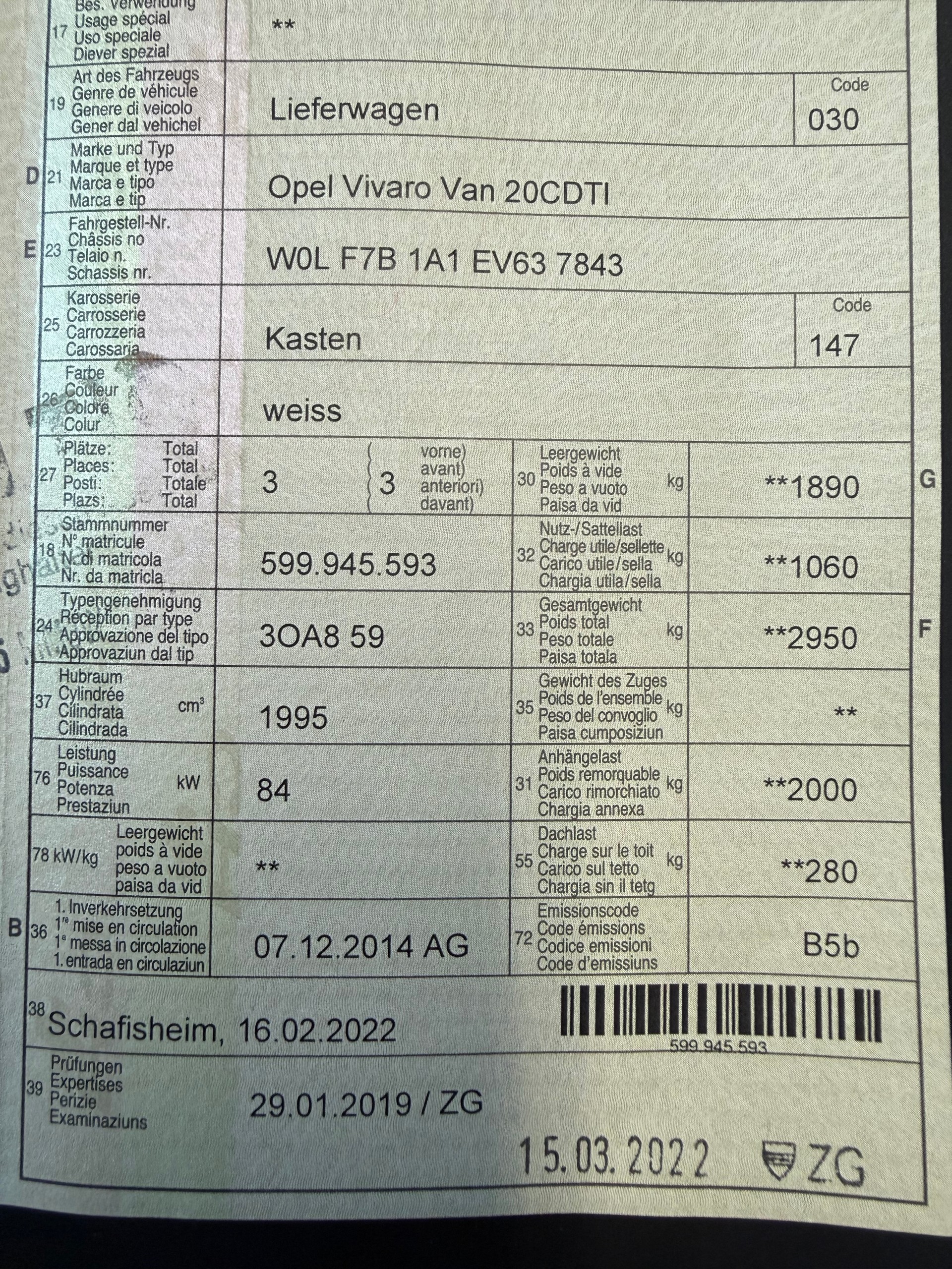 OPEL Vivaro 2.0 CDTI 2.7t L1H1-image-13