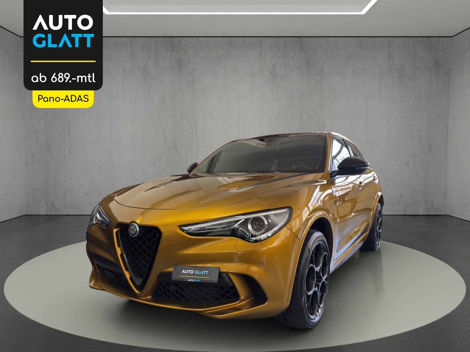 ALFA ROMEO Stelvio 2.9 V6 Quadrifoglio Pack Sky Q4 AT8 "Ocra Lipari"-image-0