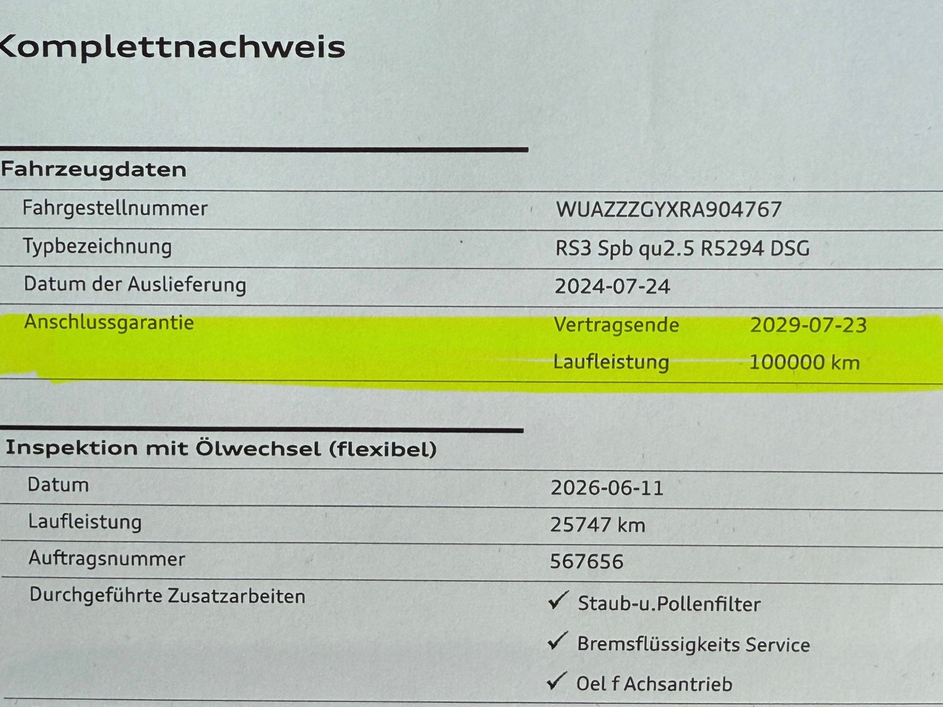 AUDI RS3 Sportback 2.5 TSI quattro S-tronic Audi Swiss Service Package+-image-31