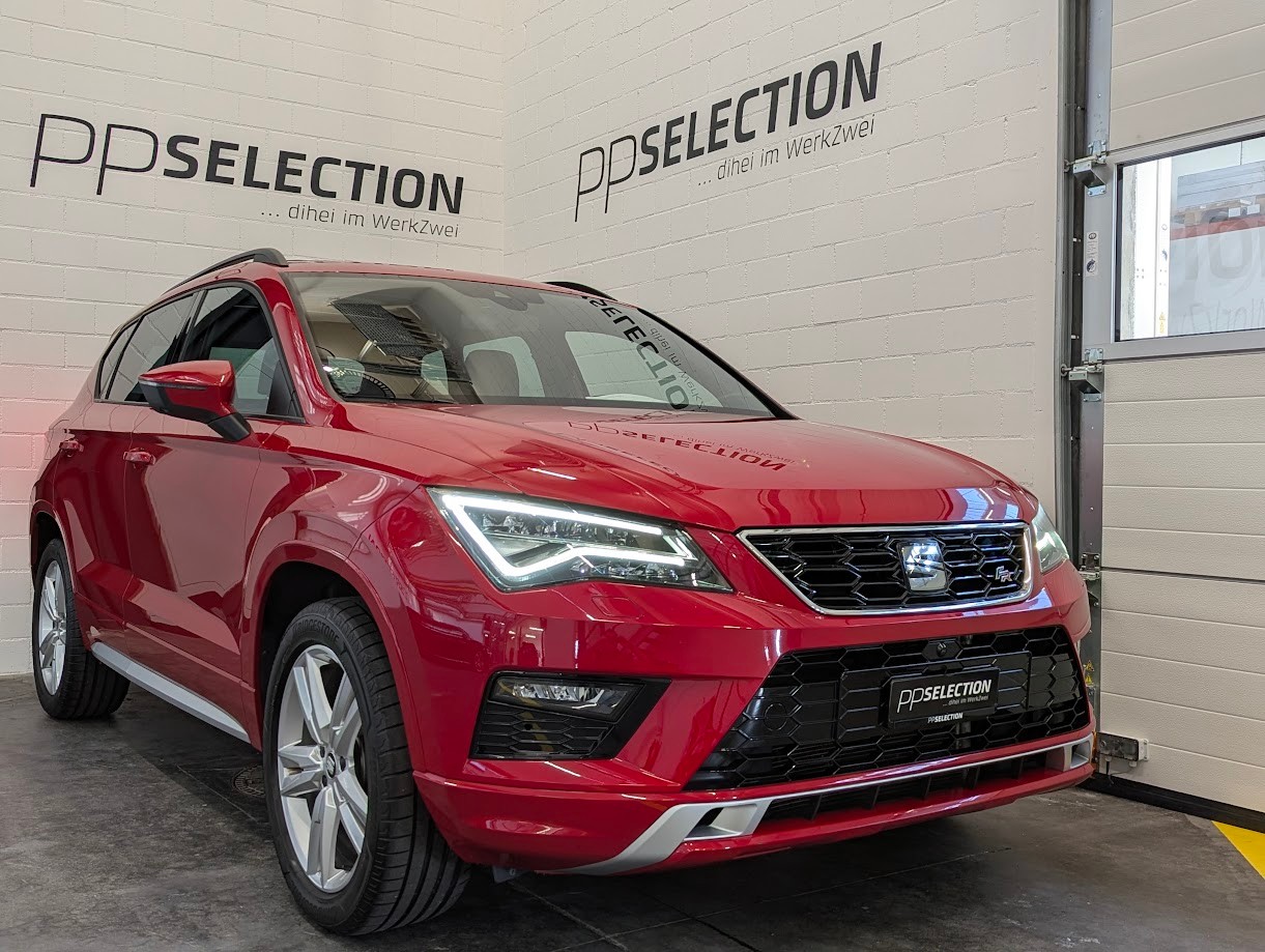SEAT Ateca*1.HAND CH-AUTO FRISCH AB MFK+SERVICE+12MT GAR AHK 1'900KG 360CAM PANO*-image-0