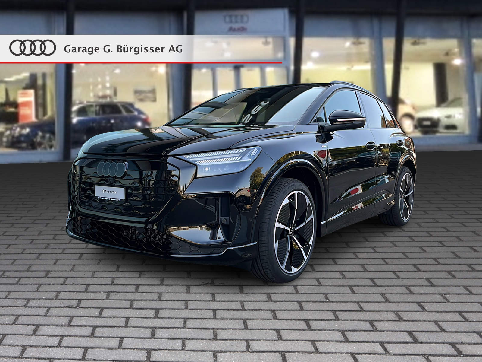 AUDI Q4 e-tron SUV quattro performance Swiss Ski Mythosschwarz Metallic-image-0