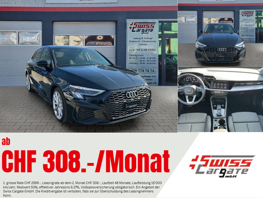 AUDI A3 Sportback 35 TFSI S line Attraction S-tronic mit 5J Werksgarantie oder bis 100000km