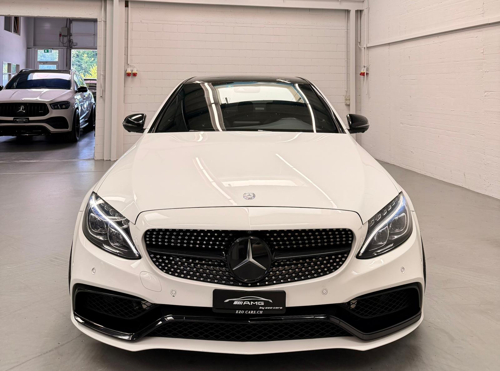 MERCEDES-BENZ C 250 AMG Line 4Matic 9G-Tronic (C63s AMG Bodykit) White Black Performance H&R Federn CH-Fahrzeug & Gratisservice-showroom-element-2