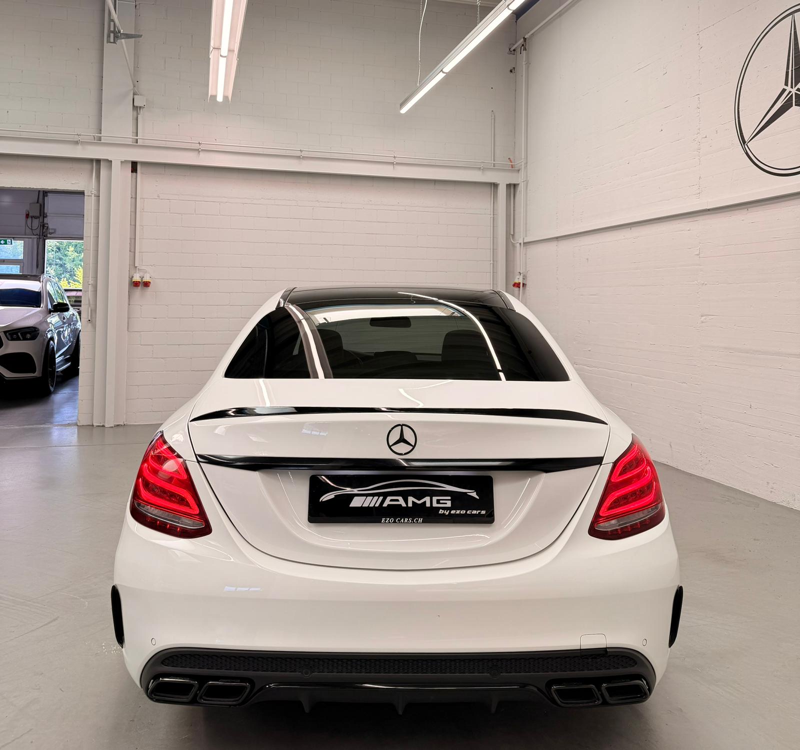 MERCEDES-BENZ C 250 AMG Line 4Matic 9G-Tronic (C63s AMG Bodykit) White Black Performance H&R Federn CH-Fahrzeug & Gratisservice-image-8