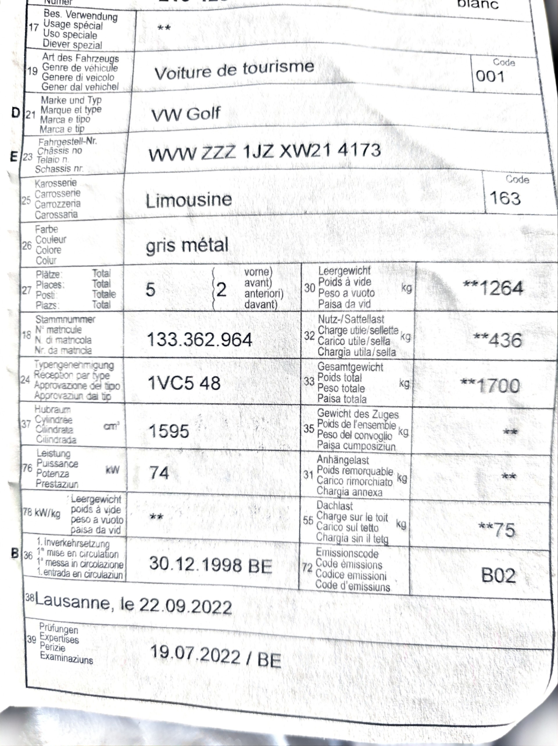 VW Golf 1.6 Comfortline-image-11