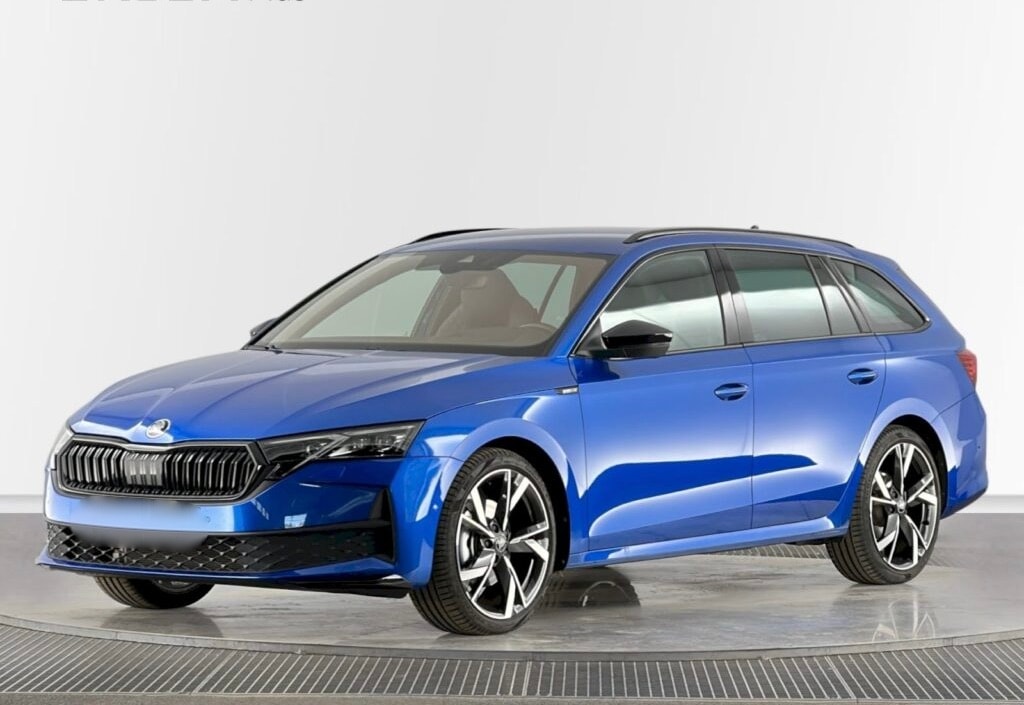 SKODA Octavia Combi 1.5 TSI mHEV DSG SportLine 150PS *FACELIFT *ELEKTR. AHK *RACE BLUE *BLACK PACKAGE *5 Jahre WERKS-GARANTIE!-image-0