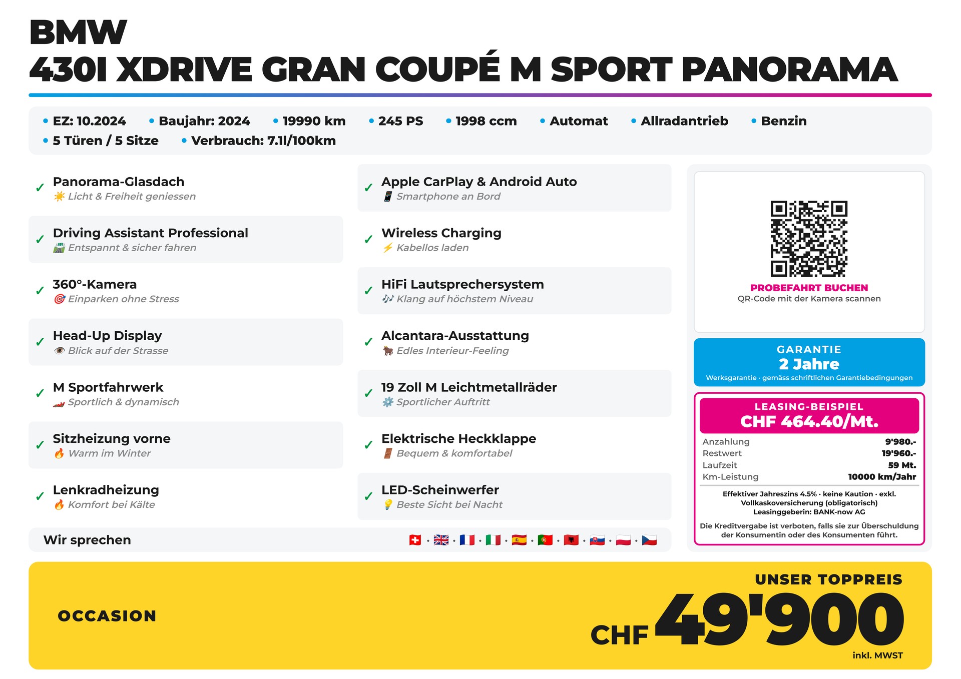 BMW 430i xDrive Gran Coupé M Sport Panorama-showroom-element-1