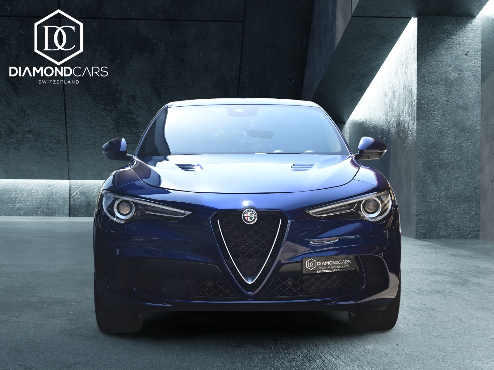 ALFA ROMEO Stelvio 2.9 V6 Biturbo Q4 Quadrifoglio *Montecarlo Blau*-image-1