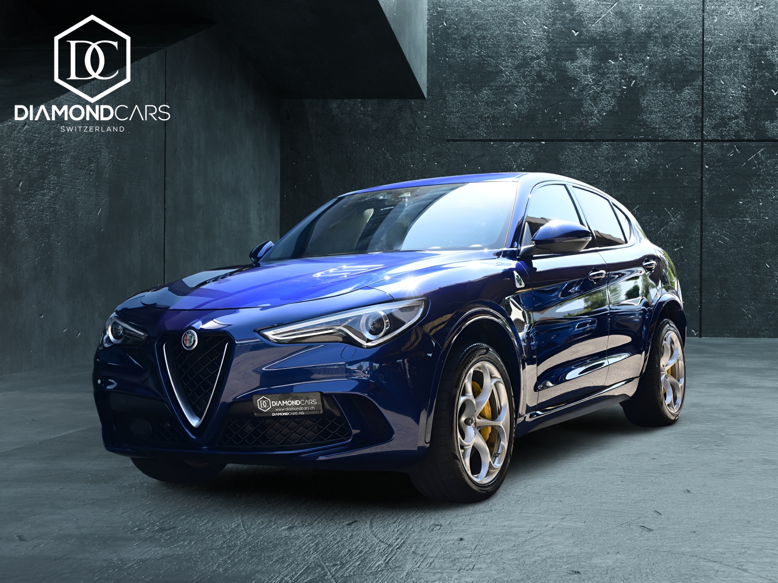 ALFA ROMEO Stelvio 2.9 V6 Biturbo Q4 Quadrifoglio *Montecarlo Blau*-image-0