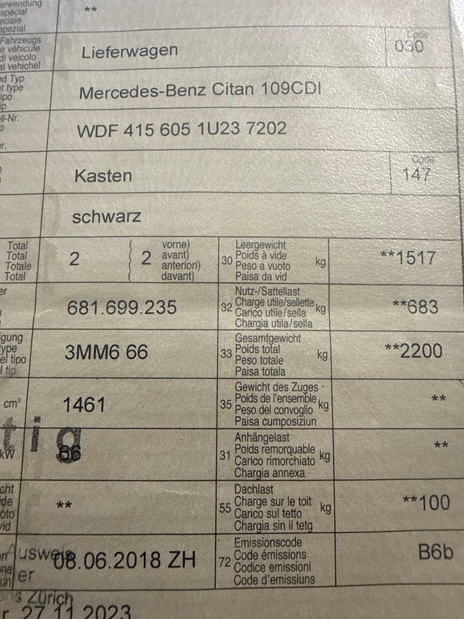MERCEDES-BENZ Citan 109 CDI EL Euro 6-image-12