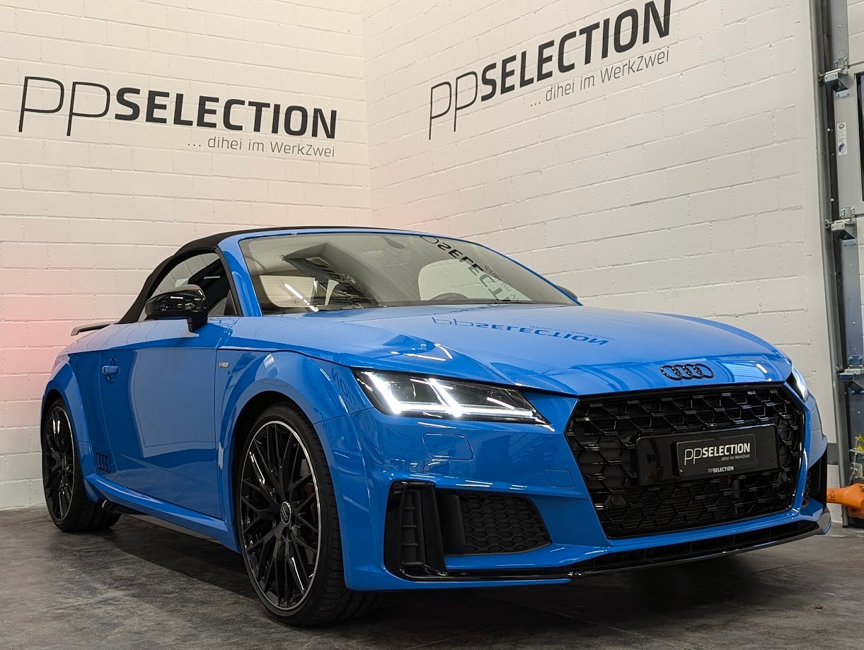AUDI TT Roadster 2.0 40 TFSI S-Tronic *5J GAR S-LINE COMPETITION PLUS NAVI+ LED ALL-BLACK 20 ZOLL UVM*-image-2