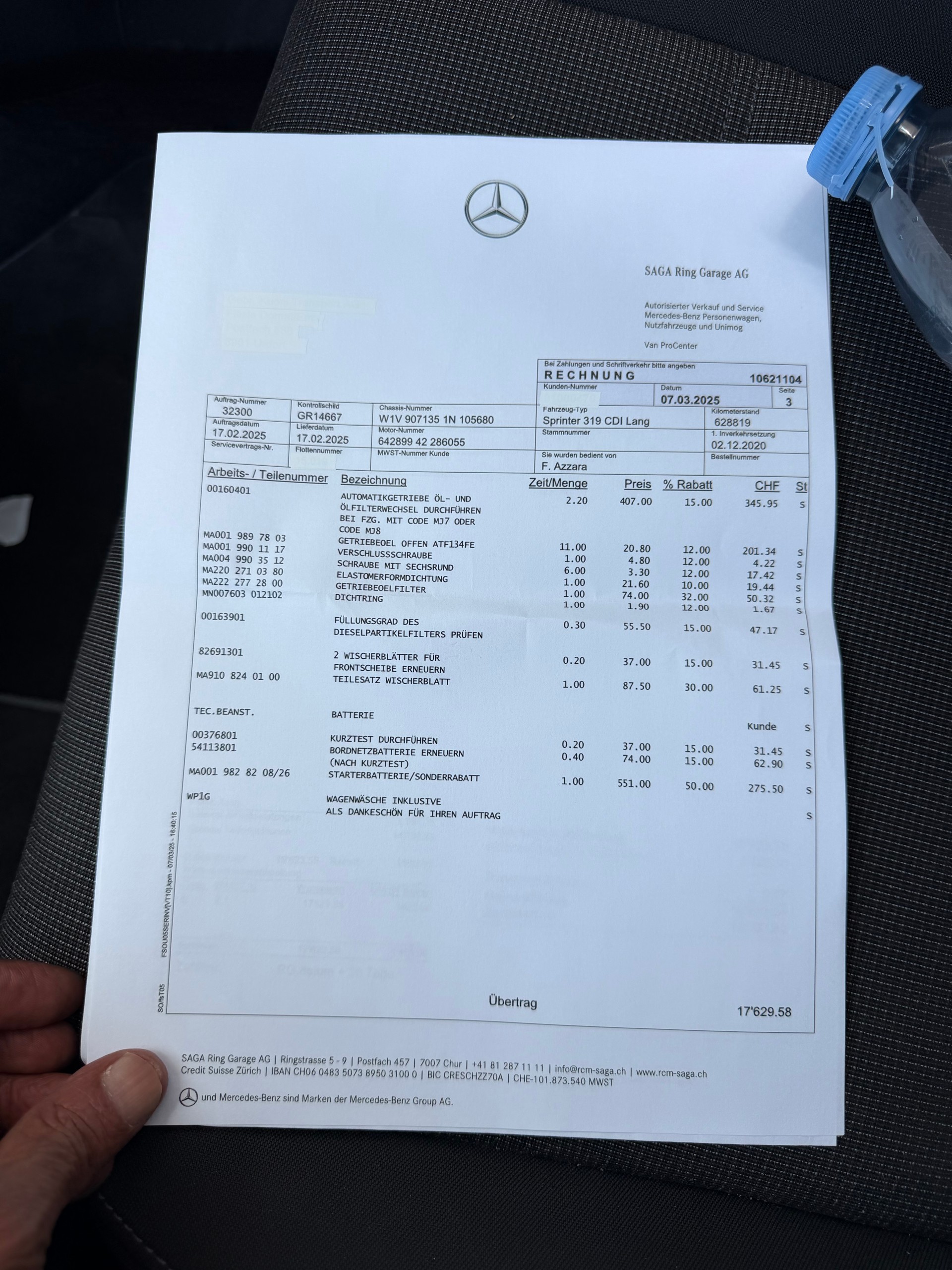 MERCEDES-BENZ Sprinter 319 CDI Standard-image-10