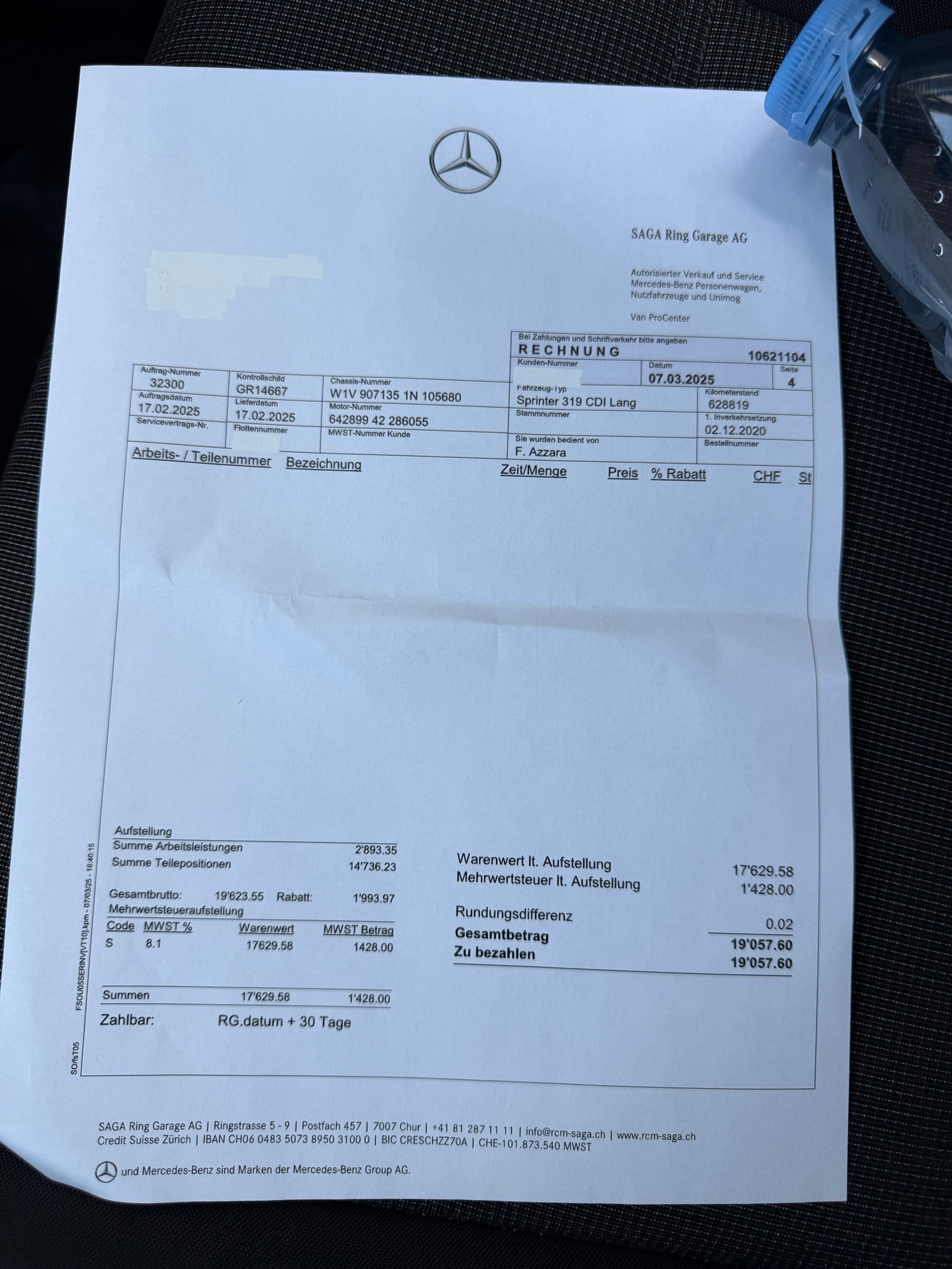 MERCEDES-BENZ Sprinter 319 CDI Standard-image-7