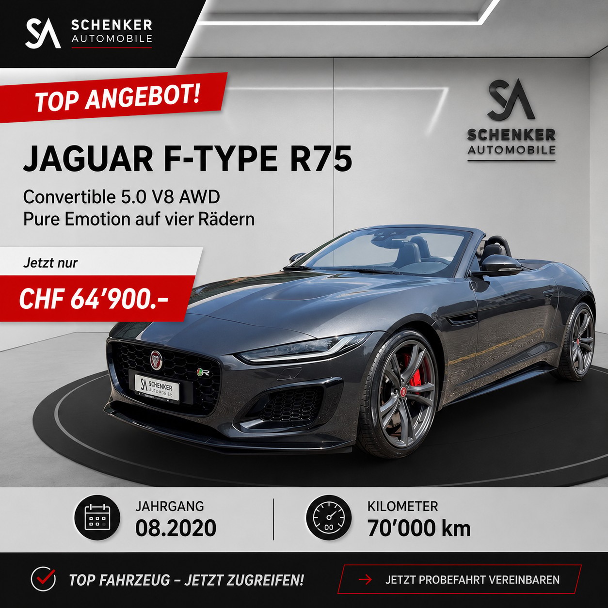 JAGUAR F-Type Coupé 5.0 V8 R75 Automatik AWD