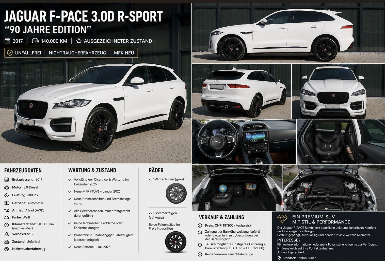 JAGUAR 3.0 V6 D 90YRS Celebration Edition AWD-image-0