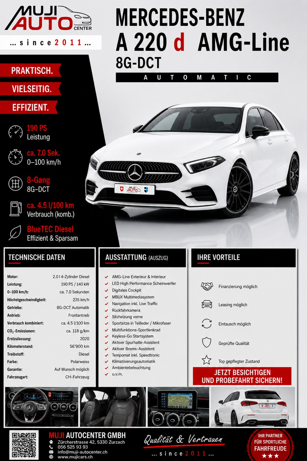 MERCEDES-BENZ A 220 d AMG Line 8G-DCT-image-5