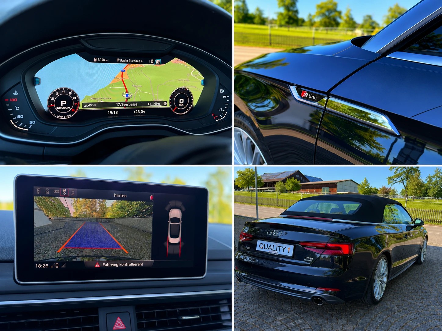 AUDI A5 Cabriolet 2.0 TFSI Design quattro S-tronic / Sonderausstattung über 23K / Ab MFK / Service gepflegt / 36 Monate Garantie-image-13