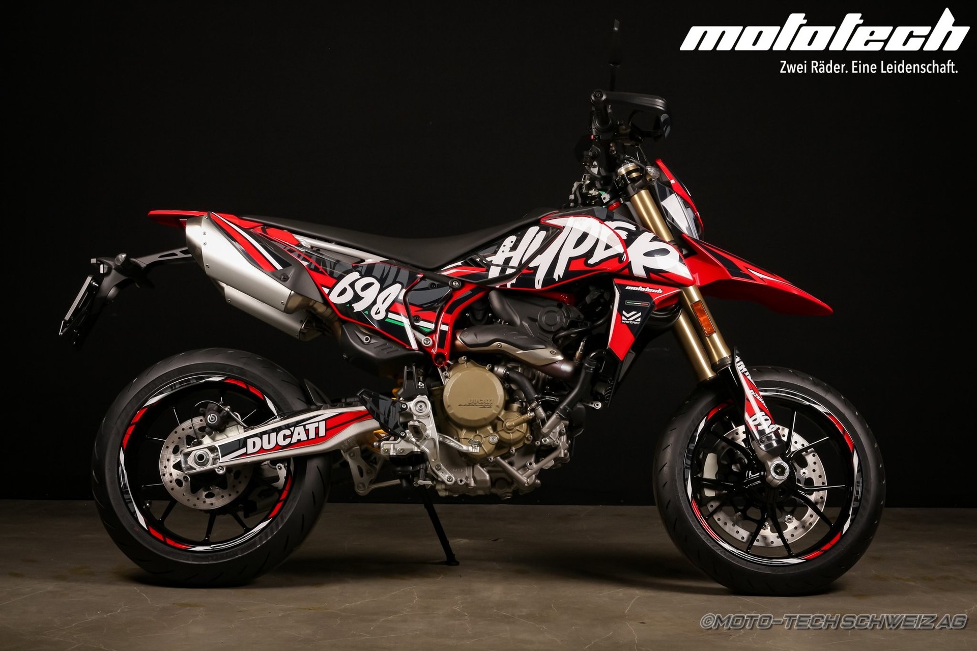 DUCATI Hypermotard 698 Mono (35kW) SPEZIALDEKOR / 4 JAHRE GARANTIE-showroom-element-1