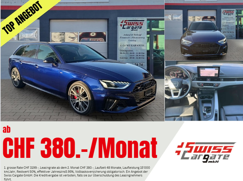 AUDI A4 Avant 40 TDI S line Attraction quattro S-tronic mit AHK Vorbereitung & 5J Werksgarantie oder bis 100000km-image-0