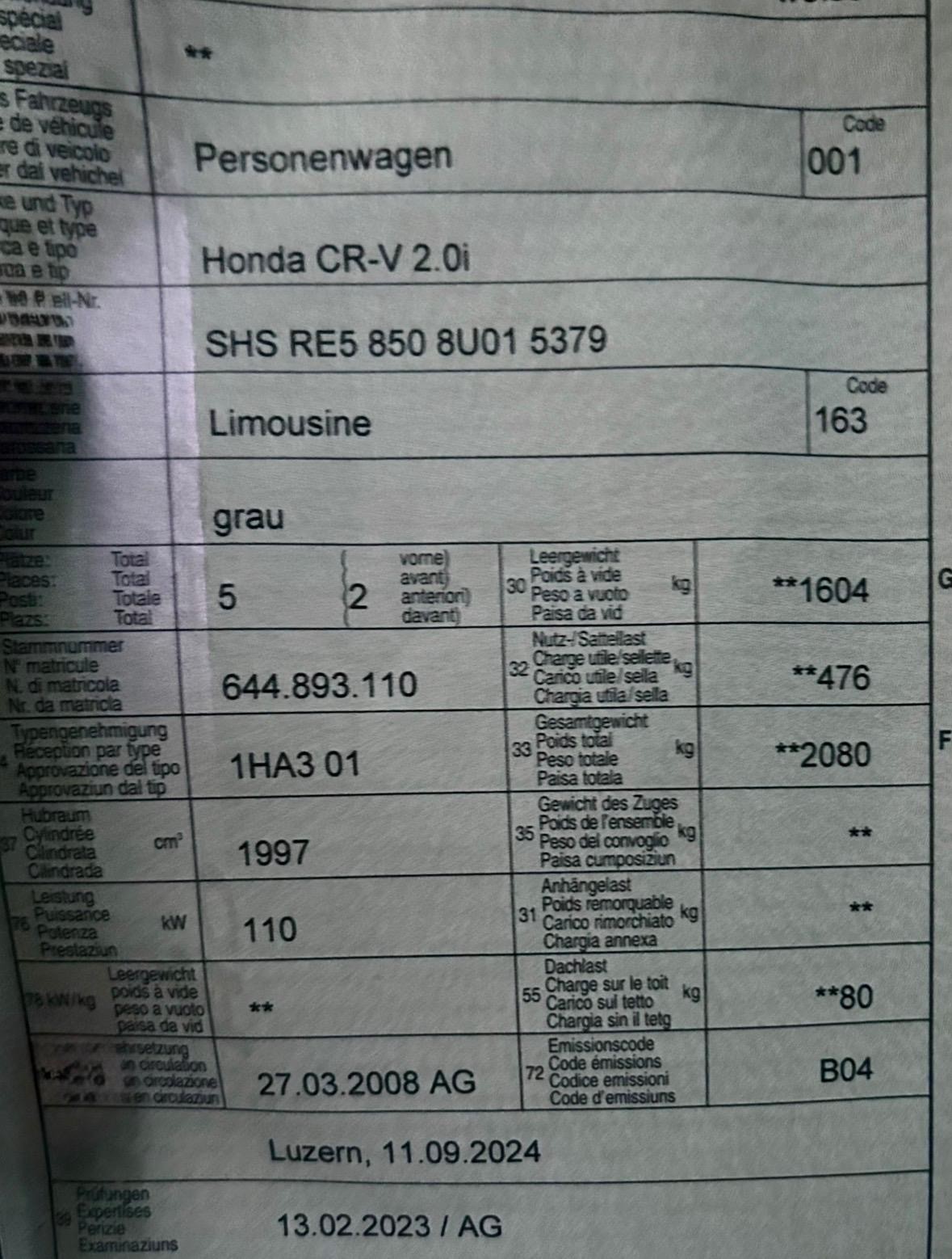 HONDA CR-V 2.0 4WD Comfort-image-12
