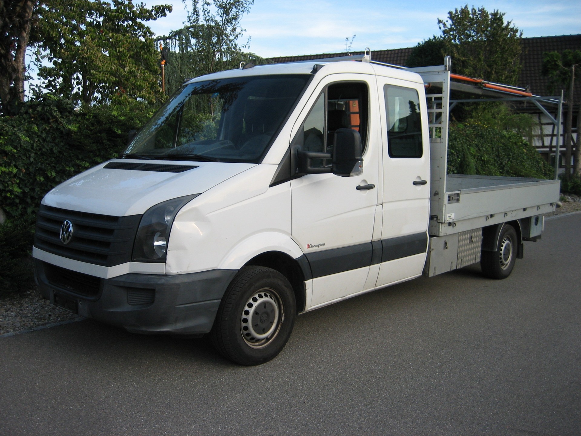 VW Crafter 35 2.0 TDI CR Doka mit Kran-image-0