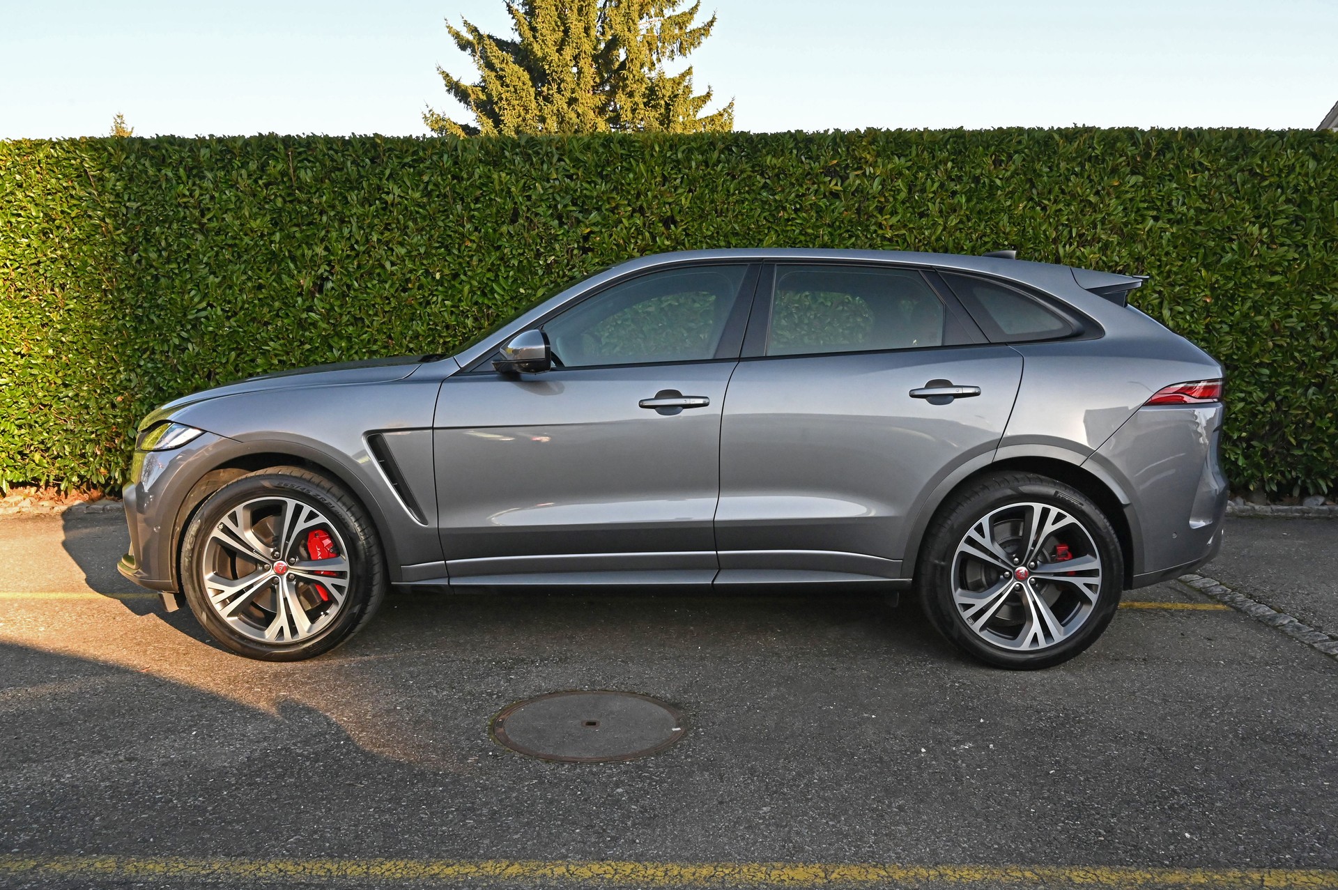 JAGUAR F-Pace 5.0 V8 SVR P550 AWD Eiger Gray / Tan-image-4